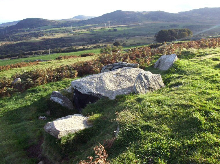 Looking south over the valley of the Afon Tafolog