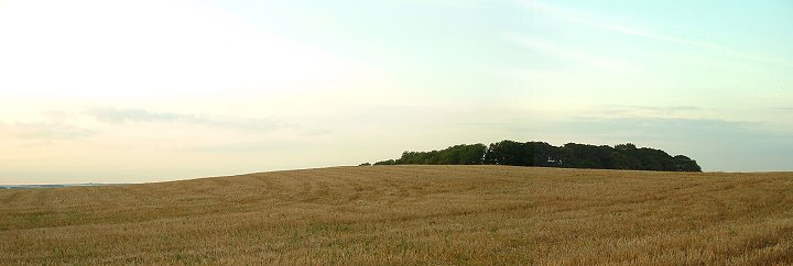 Round barrow on the summit of Rudston Beacon