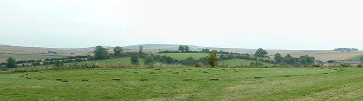 The Sanctuary - concrete markers at the site