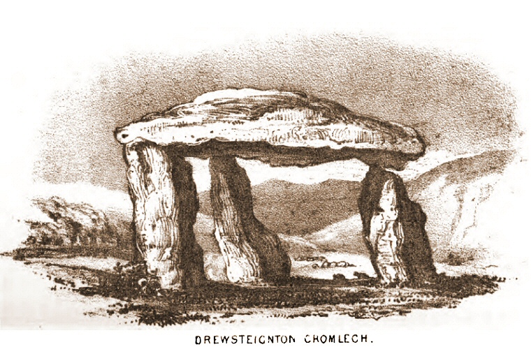 Illustration of Spinsters Rock 1848