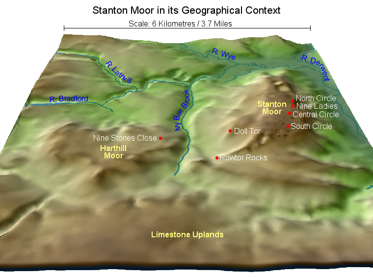 Stanton Moor in its geographical context