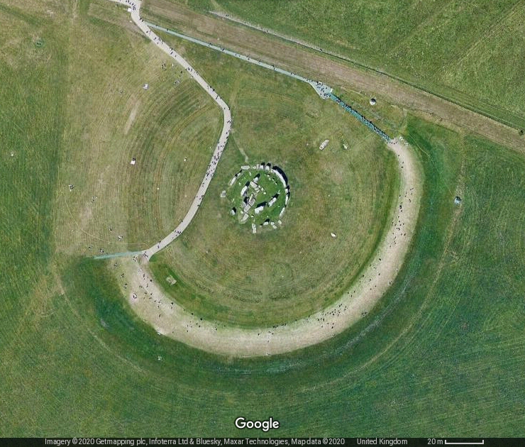 Stonehenge Satellite View 1