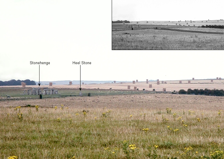 The Stonehenge Avenue seen from King Barrow Ridge