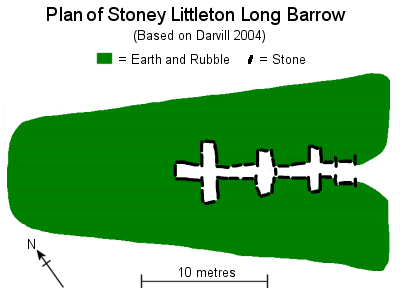 Stoney Littleton - Plan of the barrow