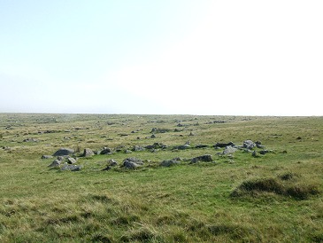 Hut circle at Merrivale