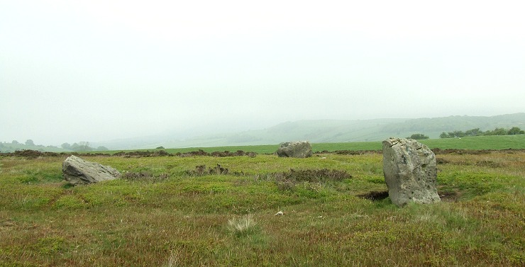 Looking eastwards over the Ramsdale stones