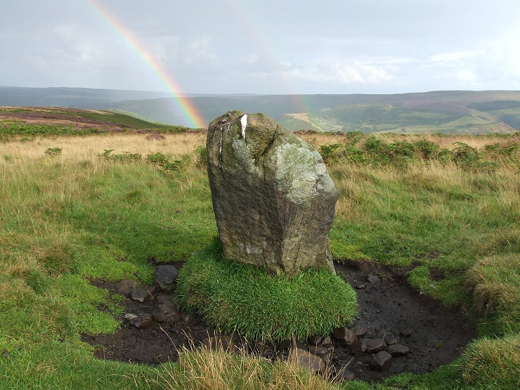 Smelting Hill stone circle - Remaining standing stone