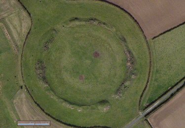 Satellite view of the central henge