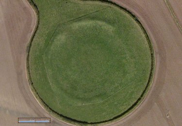 Satellite view of the southern henge