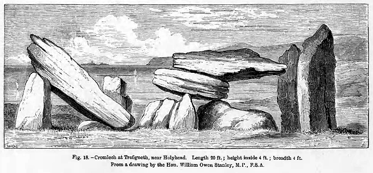 Illustration of Trefignath by Stanley 1871