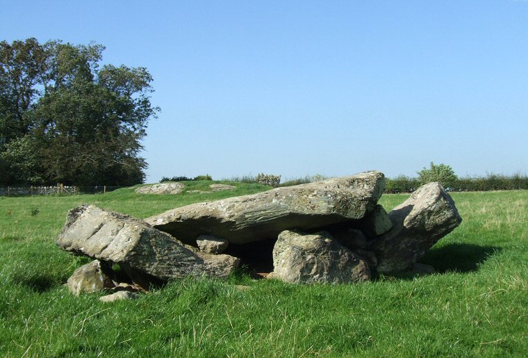 Ty Mawr - front view of the collapsed chamber
