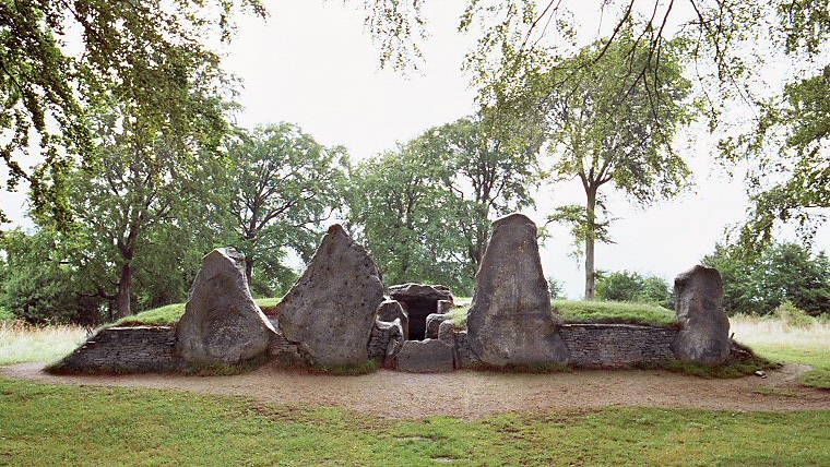 Wayland's Smithy Chambered Long Barrow - Front View