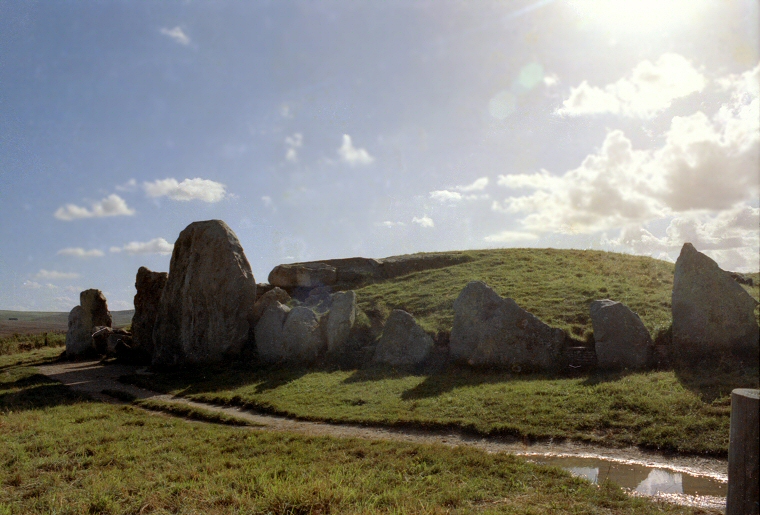 West Kennet Barrow - The facade from the northeast