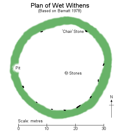 Plan of Wet Withens Stone Circle