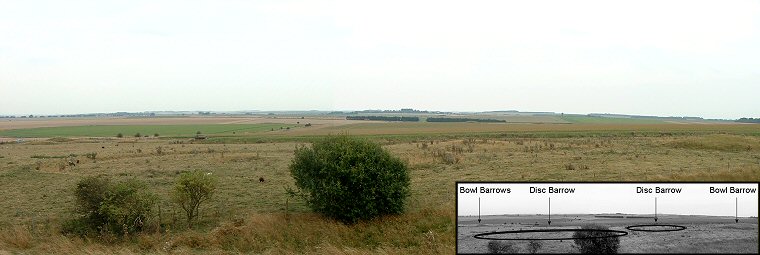 View across the northwestern area of Winterbourne Stoke group