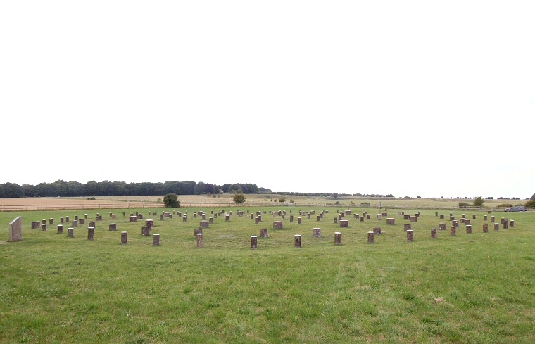 View of Woofhenge looking north towards Durrington Walls