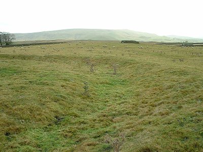 Yarnbury Henge - south and west bank and ditch