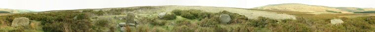 Bamford Moor Bronze Age Stone Circle. Bamford, Derbyshire