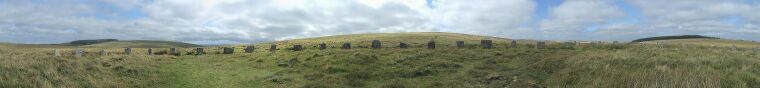 Grey Wethers (South) Bronze Age Stone Circle. Dartmoor, Devon