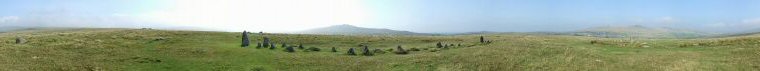 Merrivale Bronze Age Stone Rows. Dartmoor, Devon