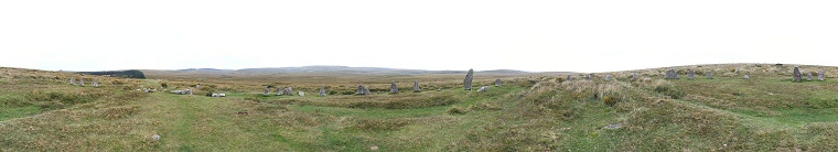 Scorhill Bronze Age Stone Circle. Dartmoor, Devon