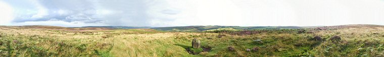 Smelting Hill Bronze Age Stone Circle. Abney, Derbyshir