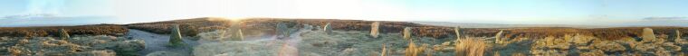 Twelve Apostles Bronze Age Stone Circle. Ilkley, West Yorkshire